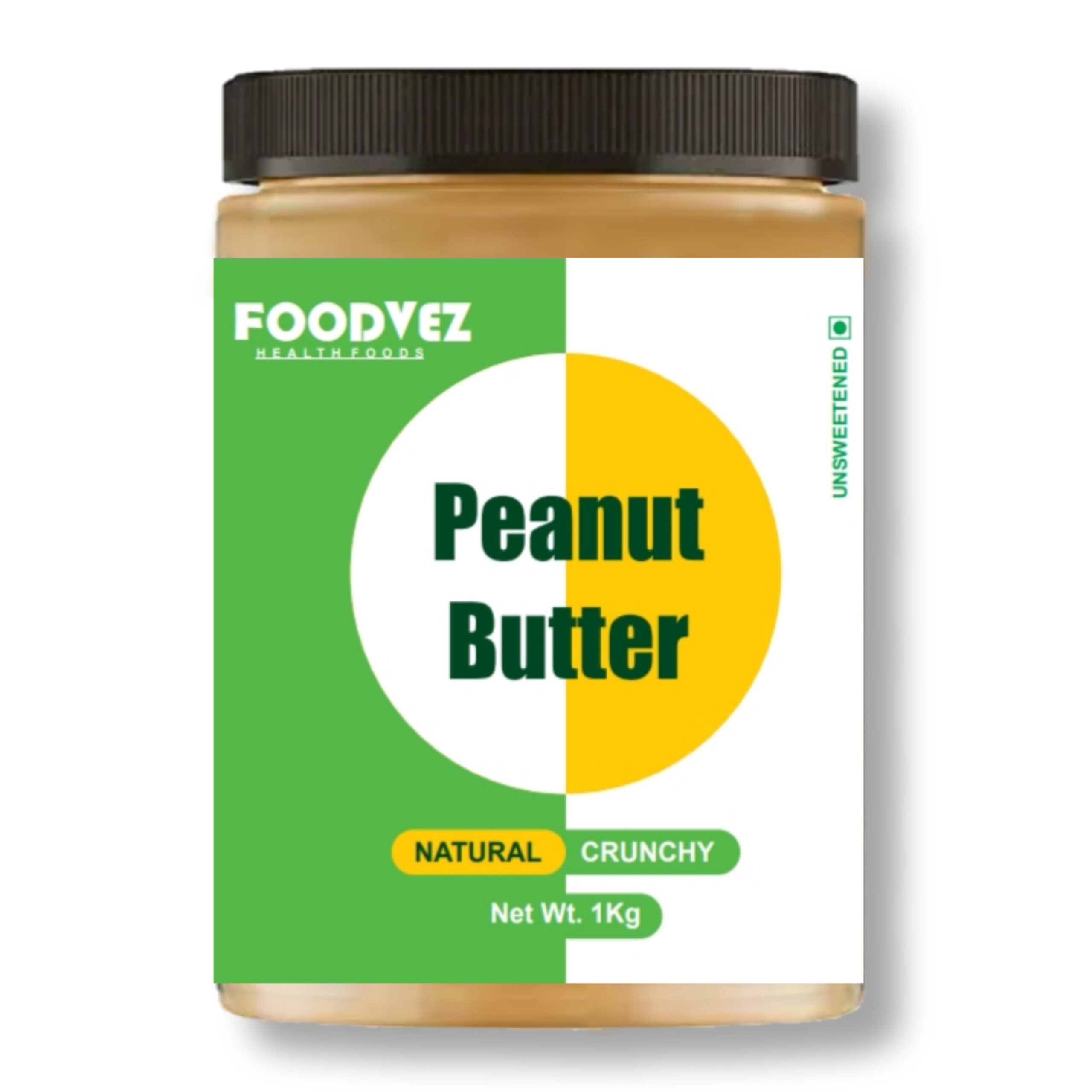 Foodvez Chocolate Natural Crunchy Peanut Butter 1kg