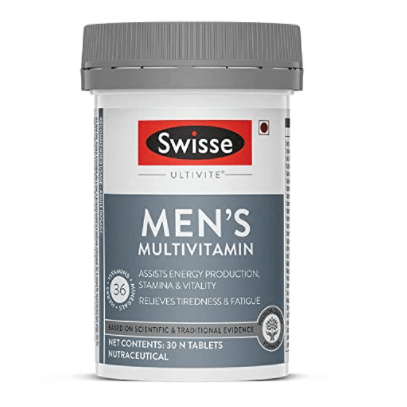 Swisse Men’s Multivitamin (30 Tablets) to Increase Immunity, Energy, Stamina & Vitality Production With 36 Herbs, Vitamins & Minerals