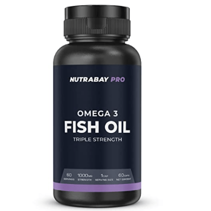 Nutrabay Pro Fish Oil Omega 3 (Triple Strength) – 1000mg for Adults, Capsules 60 Count