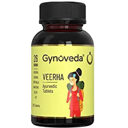 Gynoveda for Heavy period Flow Clotting Period Pain Cramps Prolong Period. Veera Ayurvedic pills. 2 months pack. Natural Healthy Periods Spotting
