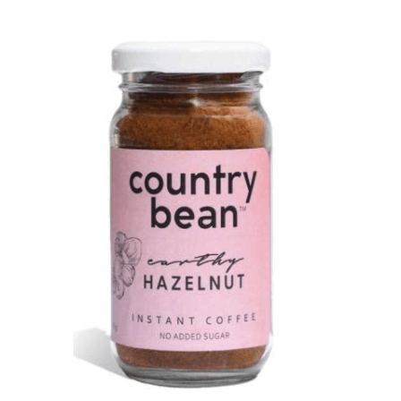 Country Bean Instant Coffee Powder | Hazelnut Flavoured Coffee 50 G