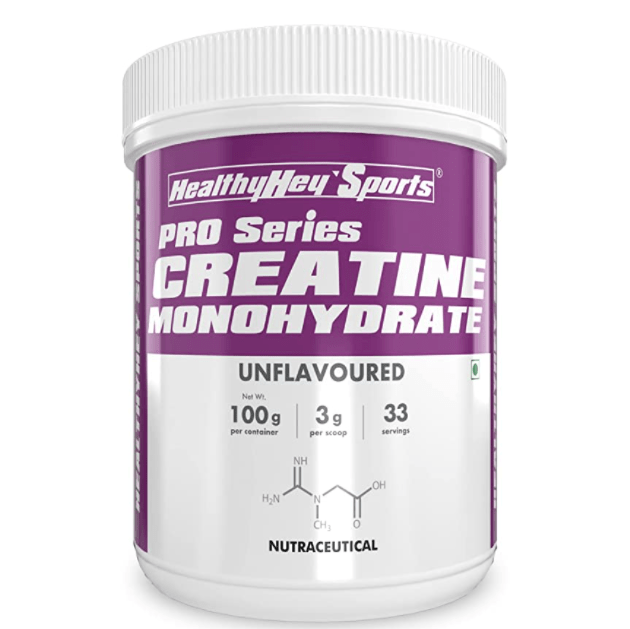 HealthyHey Sports Creatine Monohydrate (Unflavoured, 400gm)