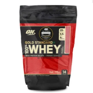 Optimum Nutrition (ON) Gold Standard 100 Whey Protein Powder Vanilla Ice Cream Flavour 1lb