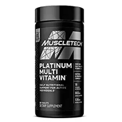 Muscletech Essential Series Platinum Multivitamin | Vitamins & Minerals | Amino Support | Promotes A Healthy Body | Daily Nutrition | 90 Tablets