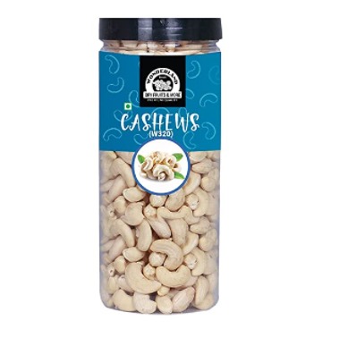 Wonderland Foods Mangalore Cashew Nuts W320 500g | Dry Fruit Whole Cashew | Whole Cashew Nut | Cashew in fresh Jar | Gluten & GMO-Free | Super Crunchy, Delicious & Healthy Nuts