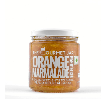 The Gourmet Jar Orange Marmalade/Jam with Oranges, Sugar, and Lemon Juice – Spread for Toast, Cake – Gluten and Nut Free – 100% Natural and Vegan – No Trans Fats and Refined Sugar, 230 Gm – Pack of 1