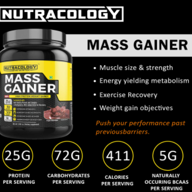 Nutracology Mass Gainer High Protein Wei...