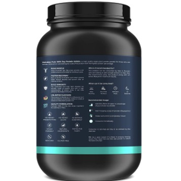 Nutrabay Pure Soy Protein Isolate – 26.2g Protein, 4.8g BCAA Vegan Plant Protein for Muscle Growth & Recovery – 1 Kg Unflavoured