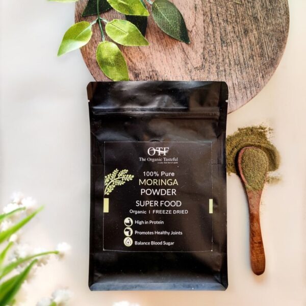 Organic )Moringa leaf Powder, 100% Pure leaf powder, High in protein & Natural Multivitamin (150 Grams