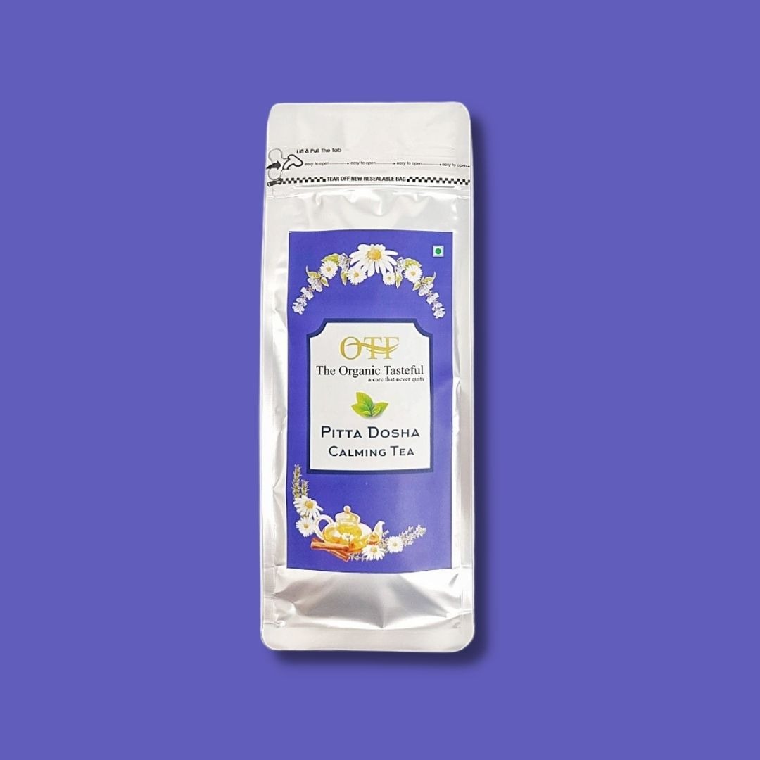 PITTA DOSHA CALMING TEA- For Soothing Indigestion, Constipation, Heat Generation & Body Odour