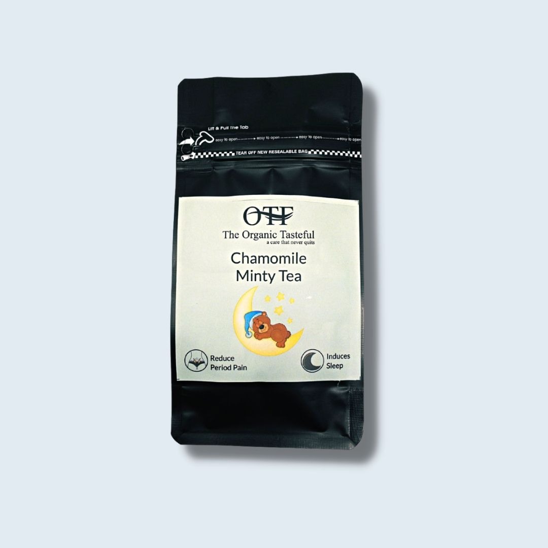 Organic Tasteful Chamomile Minty Tea, calming and relaxing mint tea | bedtime tea