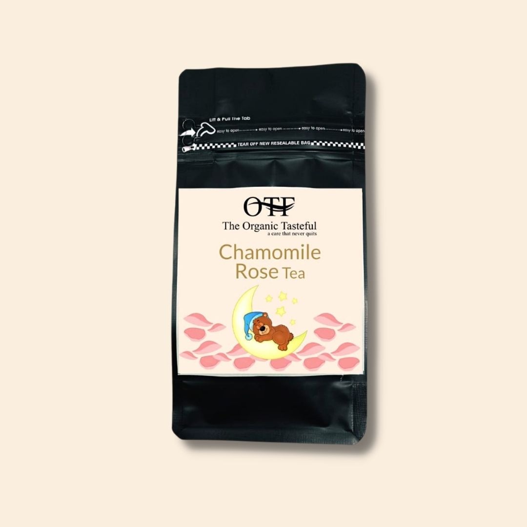 Organic Tasteful Chamomile Rose Tea, 50 Gram