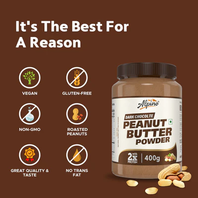 Alpino Peanut Butter Powder Dark Chocola...