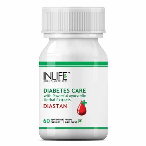 INLIFE Diastan Diabetes Care Ayurvedic Herbal Extracts Supplement – 60 Vegetarian Capsules