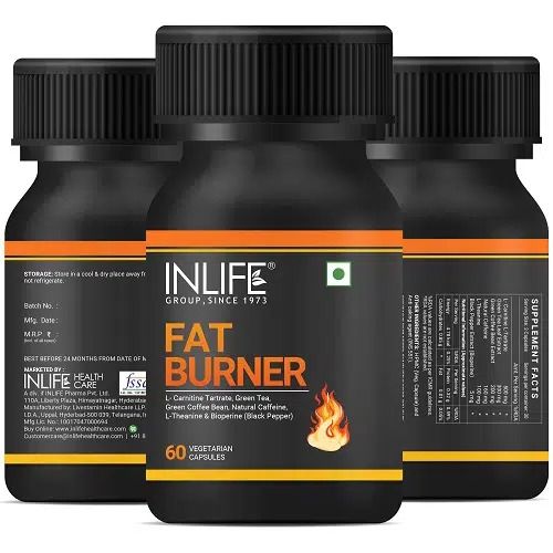INLIFE Fat Burner Supplement For Men & Women – 60 Vegetarian Capsules