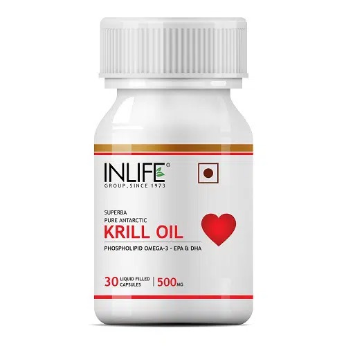 NLIFE ™ Krill Oil Omega 3 Fatty Acid Supplement, 500mg (30 Capsules)