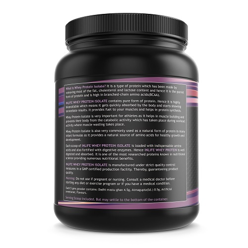 INLIFE 100% Isolate Whey Protein Powder ...