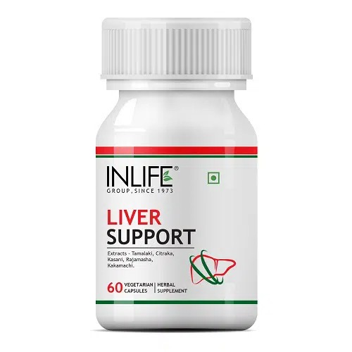 INLIFE Liver Support Supplement, 500mg – 60 Vegetarian Capsules
