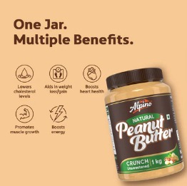 Alpino Natural Peanut Butter Crunch 1KG
