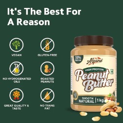 Alpino High Protein Natural Peanut Butte...
