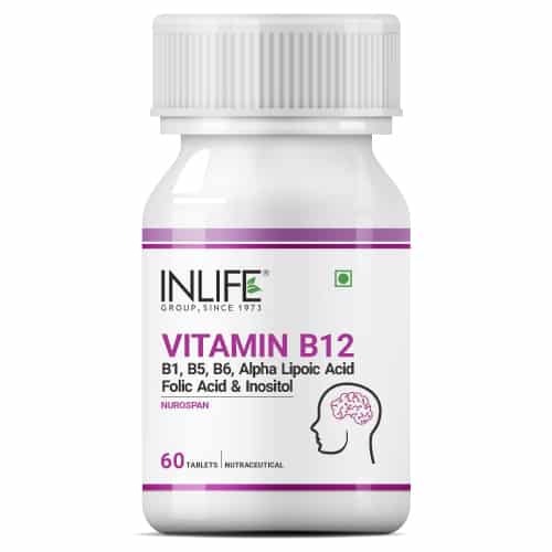 INLIFE Vitamin B12 ALA Supplement- 60 Ta...