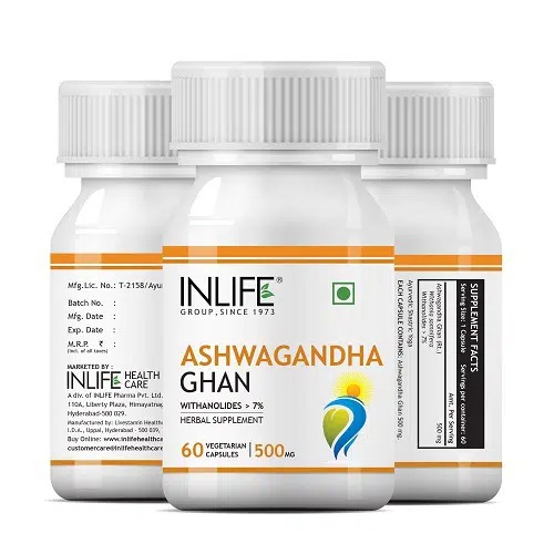 INLIFE Ashwagandha Supplement (Withanoli...