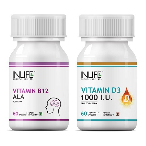 INLIFE Vitamin B12 D3 Combo Pack
