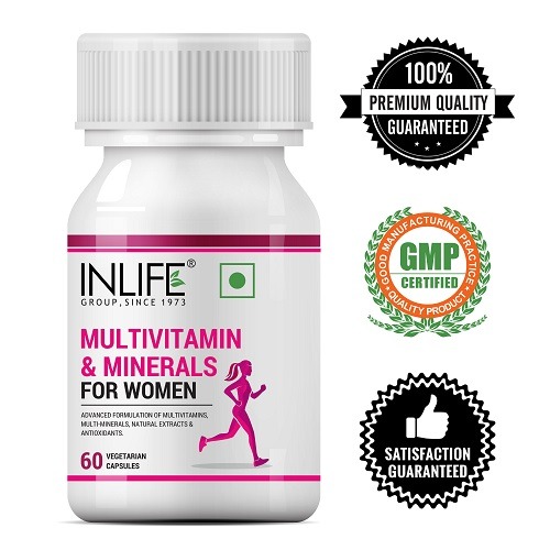INLIFE Multivitamin & Minerals Supplement For Women – 60 Capsules