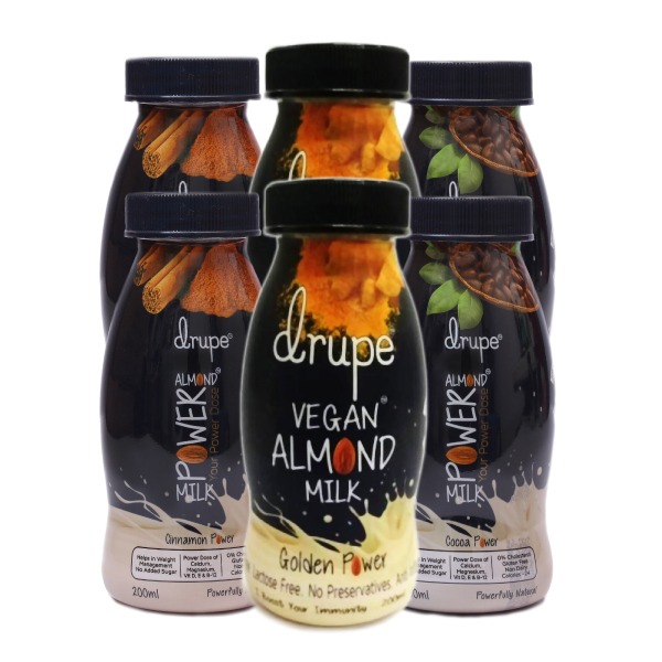 Drupe – ASSORTED ALMOND MILK ( PACK OF 6)