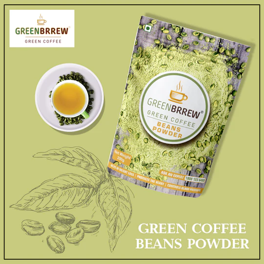 Greenbrrew  Green Coffee Beans Powder, 2...