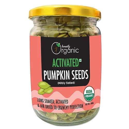 D-alive -Organic Activated & Sprouted Pumpkin Seeds – 300g – Mildly Salted