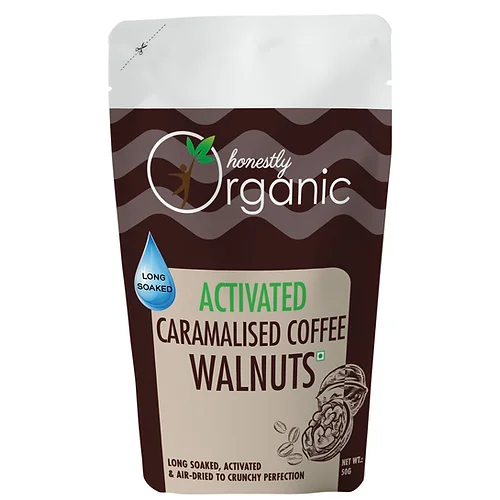 D-alive – Activated Caramelised Coffee Walnuts (100% Natural & Fresh)- 50g (Pack of 2)