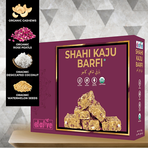 D-alive -Organic Shahi Kaju Barfi – 200g