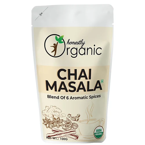 D-alive -Honestly Organic Chai Masala (Masala Tea Mix) – 100g -All Natural & Hand Pounded