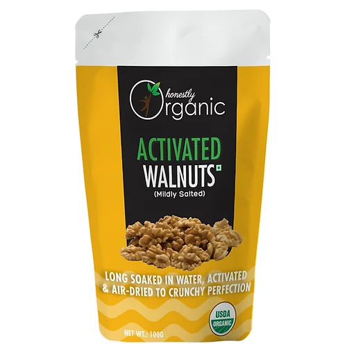 D-alive -Organic Activated Walnuts – Mildly Salted 100g