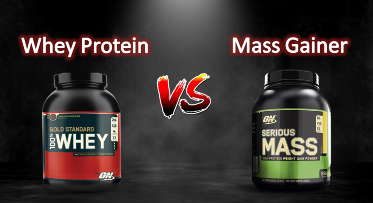 Read more about the article Mass gainer or Whey protein which is best
