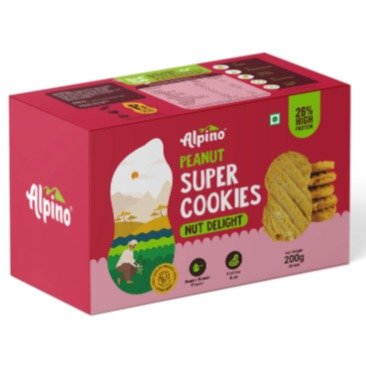 ALPINO PEANUT SUPER COOKIES NUT DELIGHT 200 G