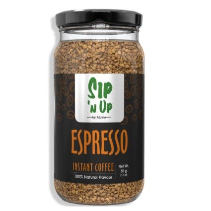 Alpino -SIP ‘N UP BY, ALPINO PREMIUM INSTANT COFFEE ESPRESSO 50 G