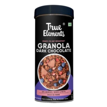 Alpino -TRUE ELEMENTS BAKED GRANOLA ALMONDS AND DARK CHOCOLATE 450 G