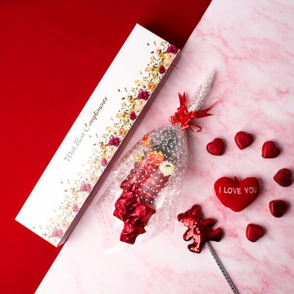 RUCHOKS Valentines Special Rose Shape 10...