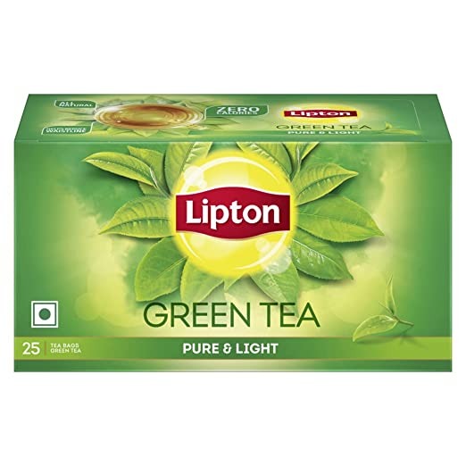 Lipton Pure and Light Green Tea Bags, 25 Pieces