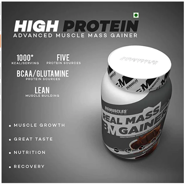 Big Muscles – REAL MASS GAINER 1 kg ch...