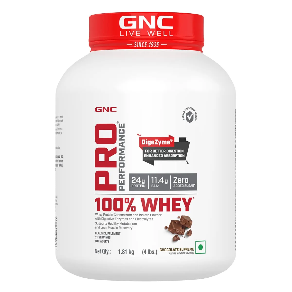 GNC Pro Performance 100% Whey Protein Po...