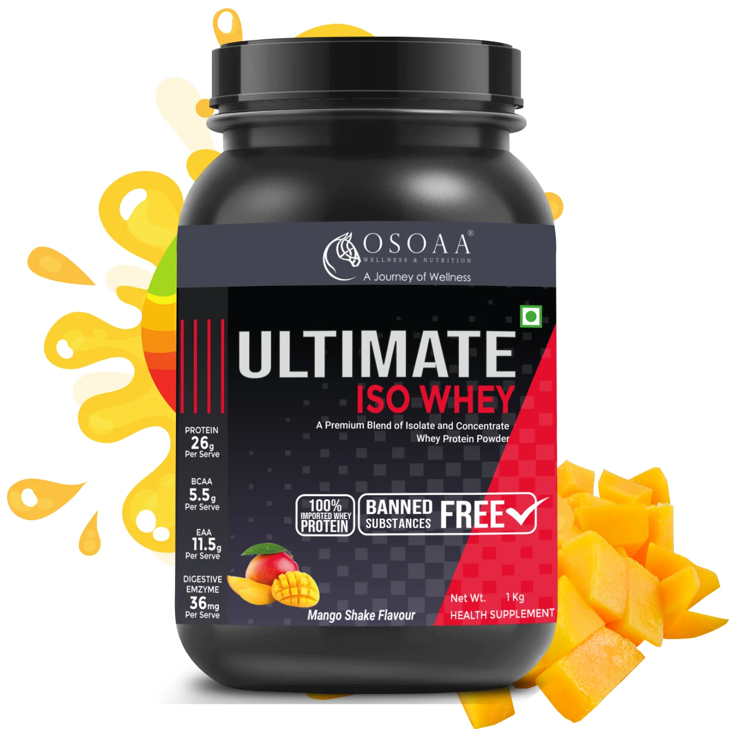 OSOAA Whey Ultimate Iso Whey | 26g Prote...