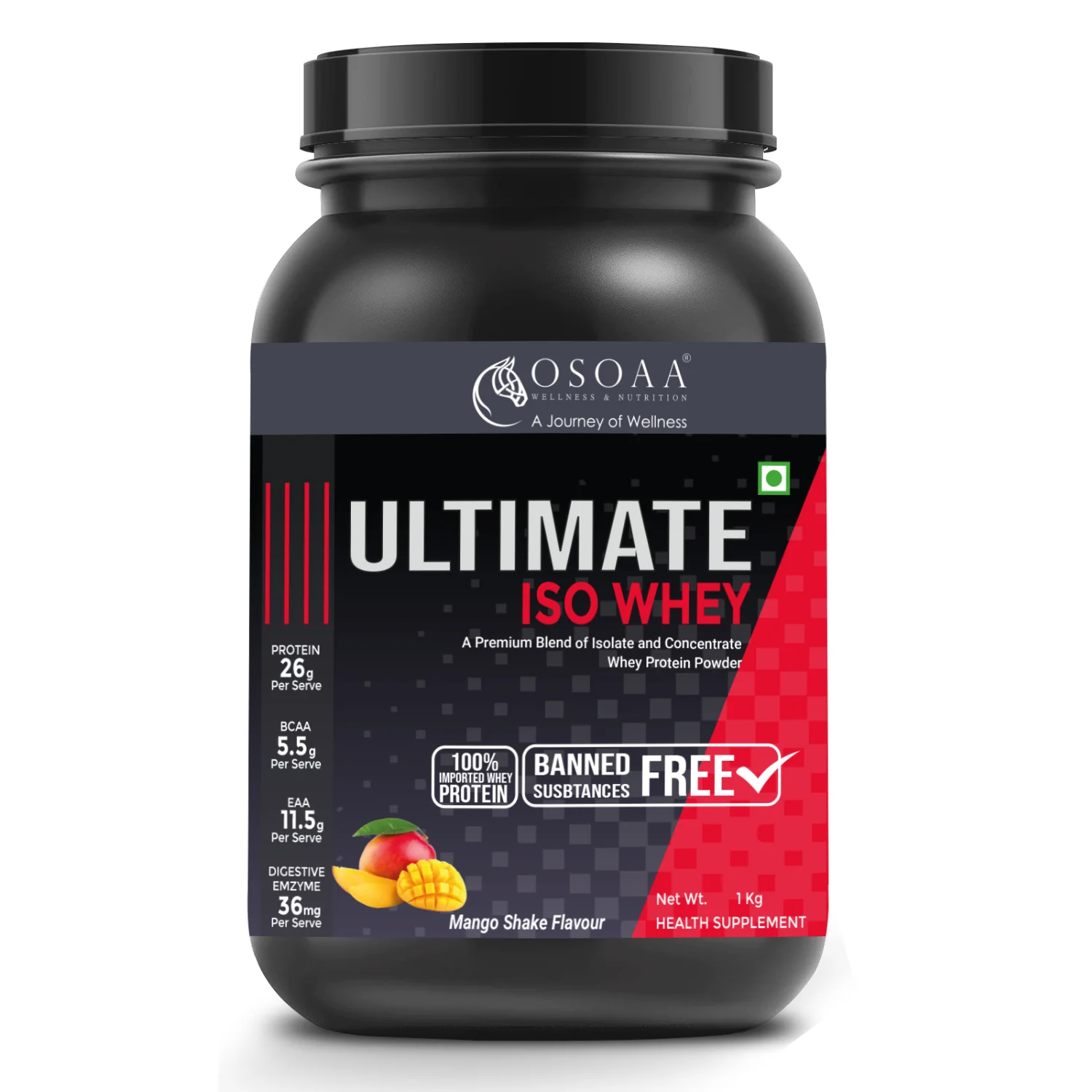 OSOAA Whey Ultimate Iso Whey | 26g Prote...