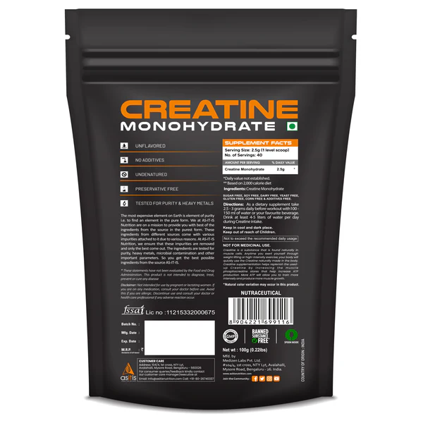 AS-IT-IS – Creatine Monohydrate Po...