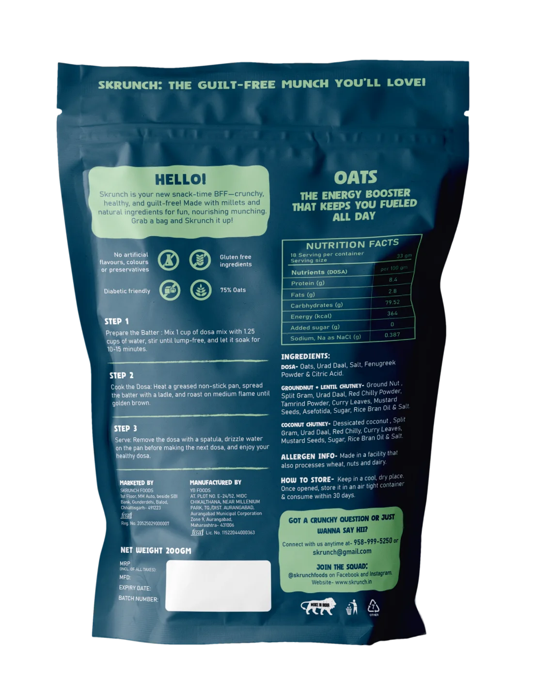 Skrunch - Oats Dosa - Image 4