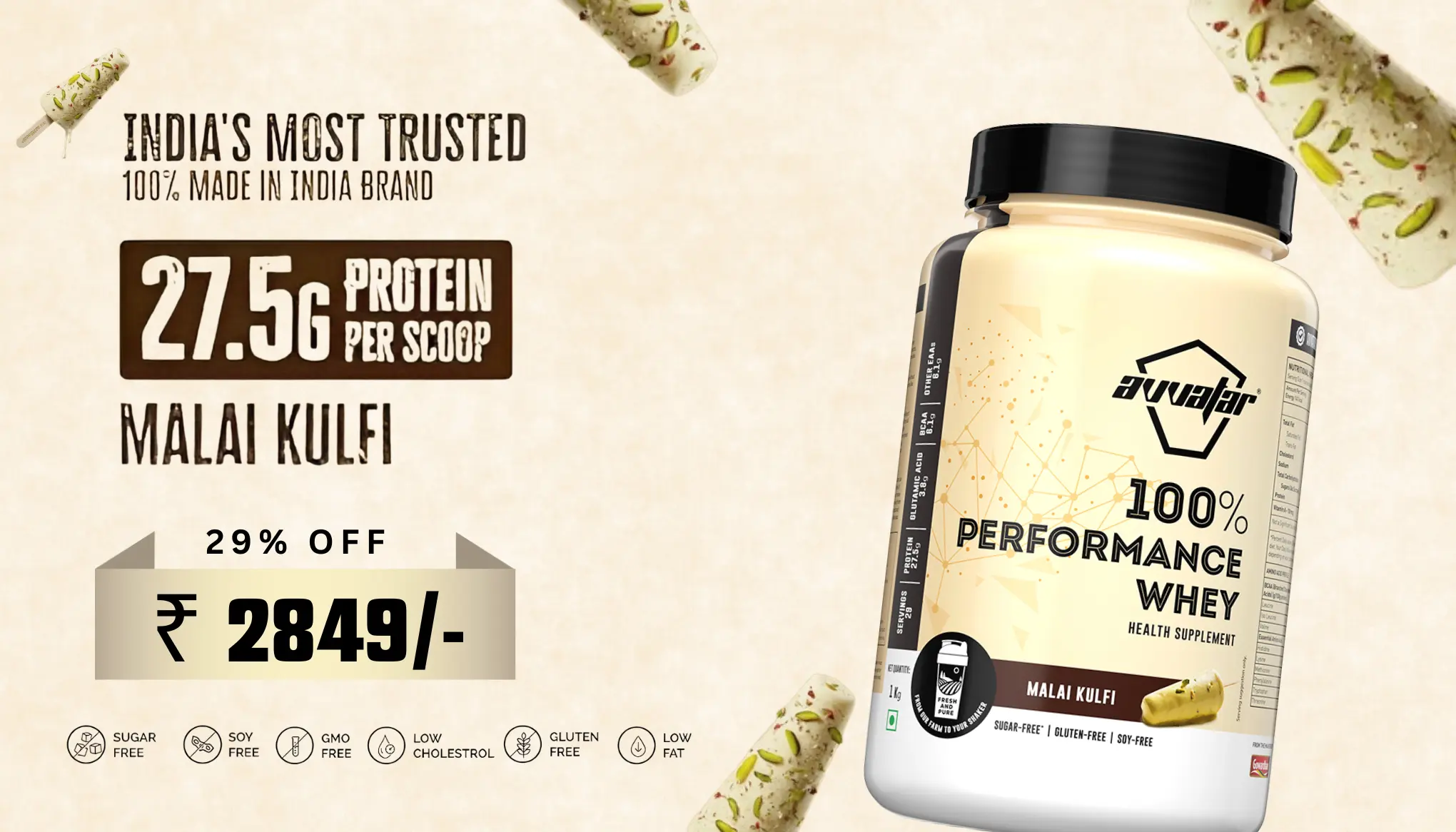 performcae whey avvtar